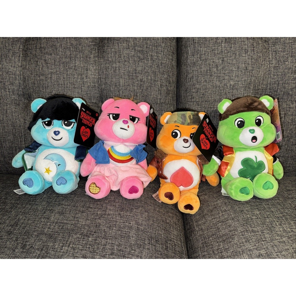 Stranger Things Care Bear Plush Mike Will‎ Eleven & Lucas 9" All 4 Included